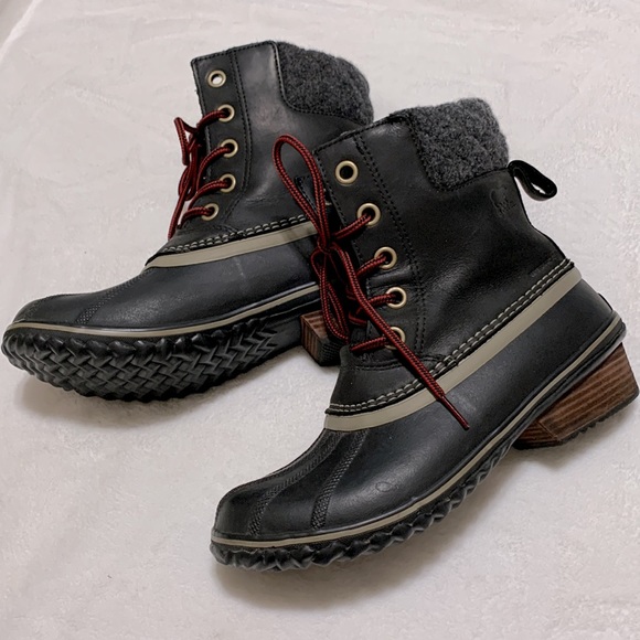Sorel Slimpack ll Lace Up Boot 9.5 black - Picture 1 of 11